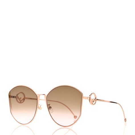 FENDI Metal F is Fendi Sunglasses FF 0335/F/S Gold